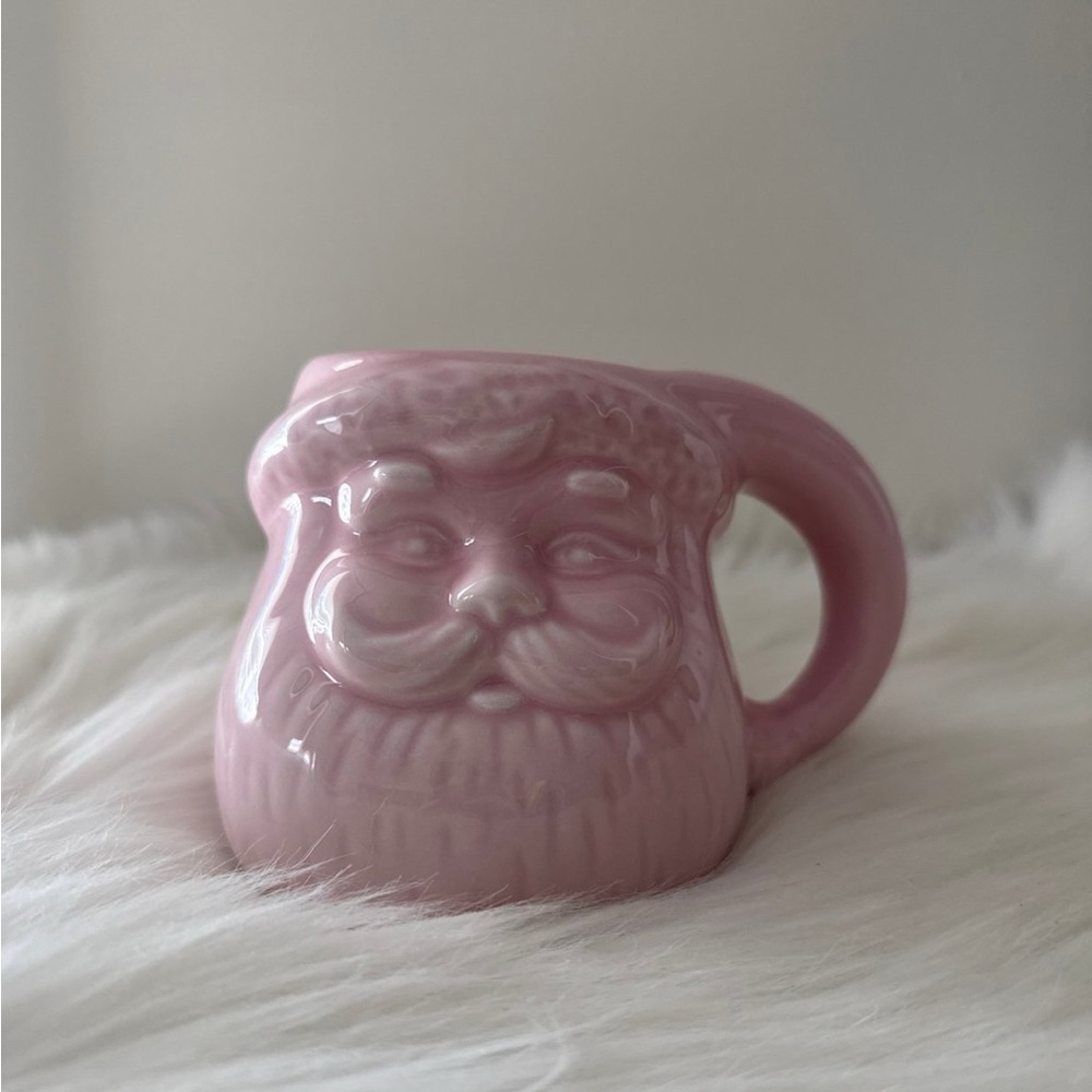 New! Target Bullseye Playground 14 oz Pink Santa Mug, hot or cold beverage